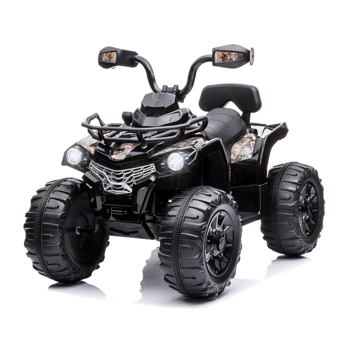 Electric Quad Ride-On Car for Kids with MP3 Player - 12V Battery Powered 4-Wheeler Truck