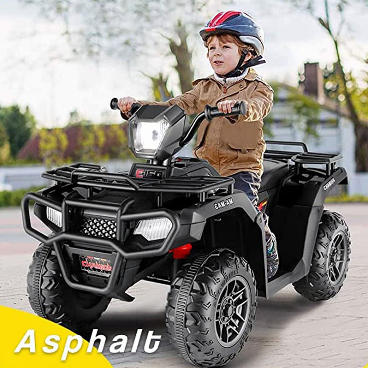 Electric 4-Wheeler ATV Car for Kids with LED Lights, USB MP3, and Realistic Design