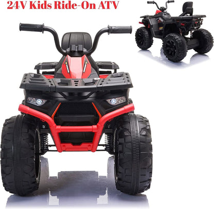Electric ATV Truck for Kids Ages 3-8: 24V Ride-On Power Wheel in 4 Vibrant Colors