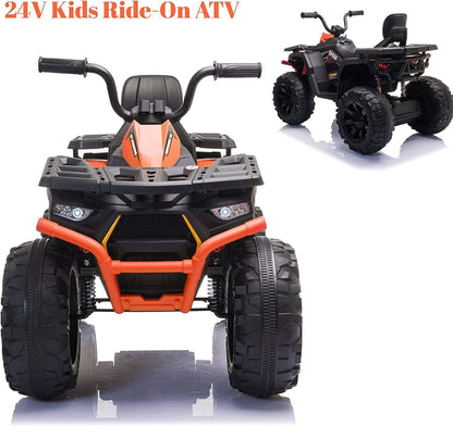 Electric ATV Truck for Kids Ages 3-8: 24V Ride-On Power Wheel in 4 Vibrant Colors