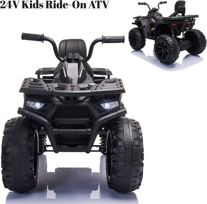 Electric ATV Truck for Kids Ages 3-8: 24V Ride-On Power Wheel in 4 Vibrant Colors