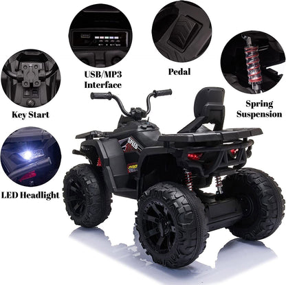 Electric ATV Truck for Kids Ages 3-8: 24V Ride-On Power Wheel in 4 Vibrant Colors