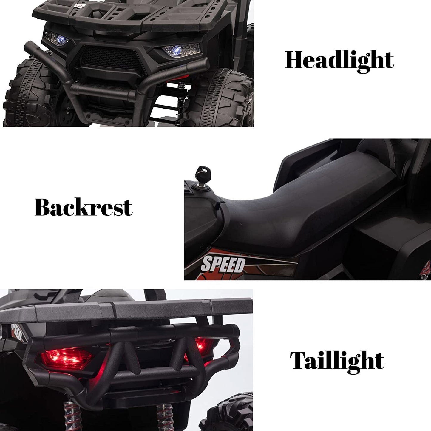 Electric ATV Truck for Kids Ages 3-8: 24V Ride-On Power Wheel in 4 Vibrant Colors