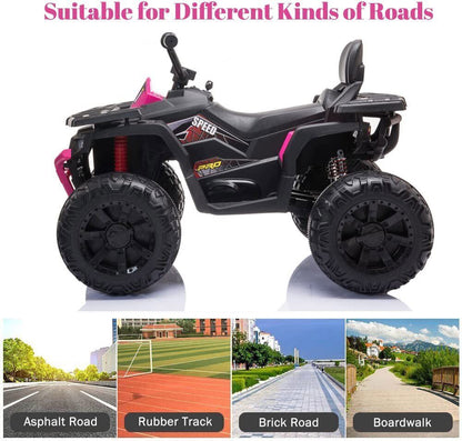 Electric ATV Truck for Kids Ages 3-8: 24V Ride-On Power Wheel in 4 Vibrant Colors