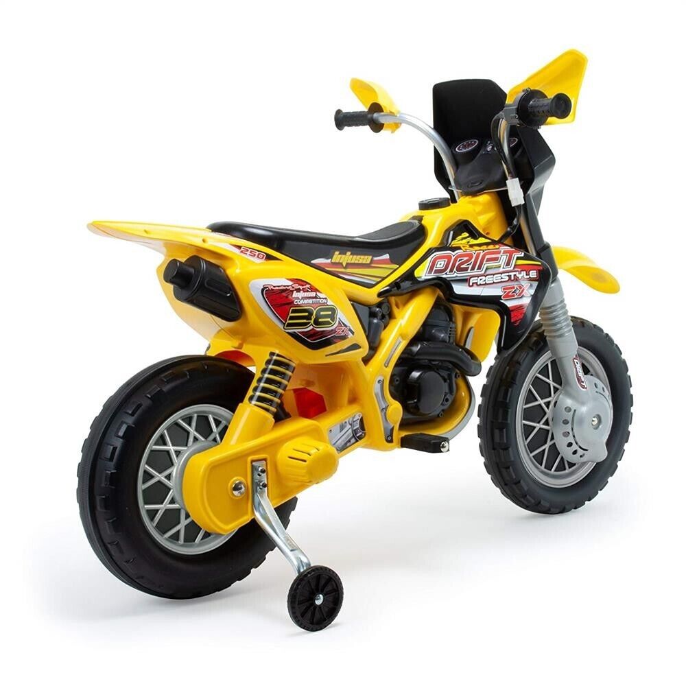 Electric Dirt Bike Kids Ride On 4-Wheels Motorcycle Toy - 12V Battery Powered