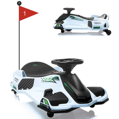 Electric Drifting Go-Kart for Kids with Brushless Motor and Music - 24V Ride On Drift Car