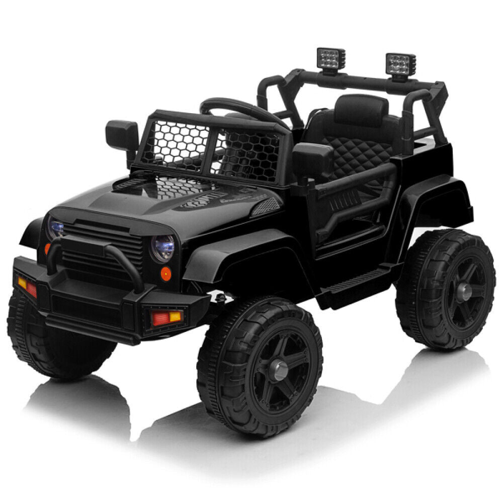 Electric Dual Drive Kids Ride On Car with Remote Control and LED Lights - 12V MP3 Player Included
