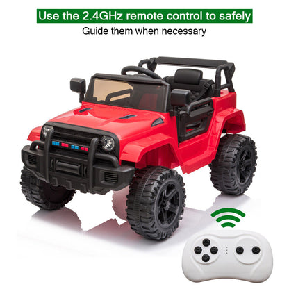 Electric Dual Drive Kids Ride On Car with Remote Control - Battery Powered Toy Vehicle