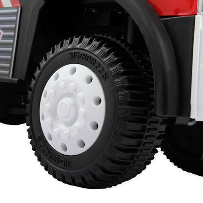 Electric Fire Truck Ride-On Toy with Siren for Kids - Perfect for Christmas!