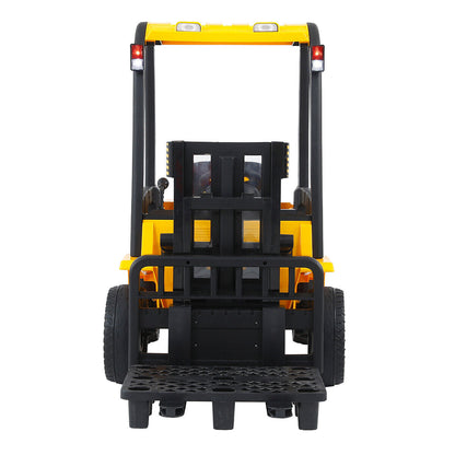 Electric Forklift Toy Car with 3 Speeds, Lifting Rod, and Remote Control for Kids