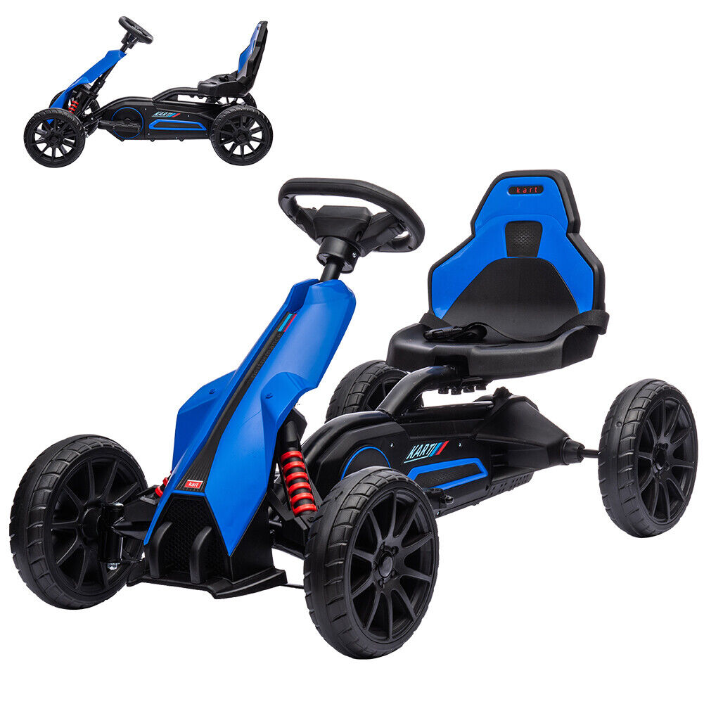 Electric Go Kart for Kids with 2 Speeds and EVA Wheels - 12V Battery Powered Ride On Car