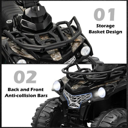 Electric Kids ATV 4 Wheeler with MP3 Player and Headlights - 2 Speeds for Exciting Driving Experience