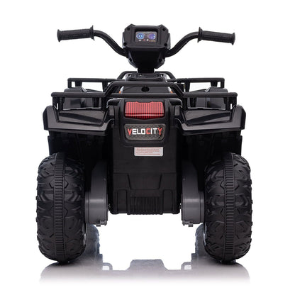 Electric Kids ATV Quad Car with MP3 Player and 4WD Drive in Black