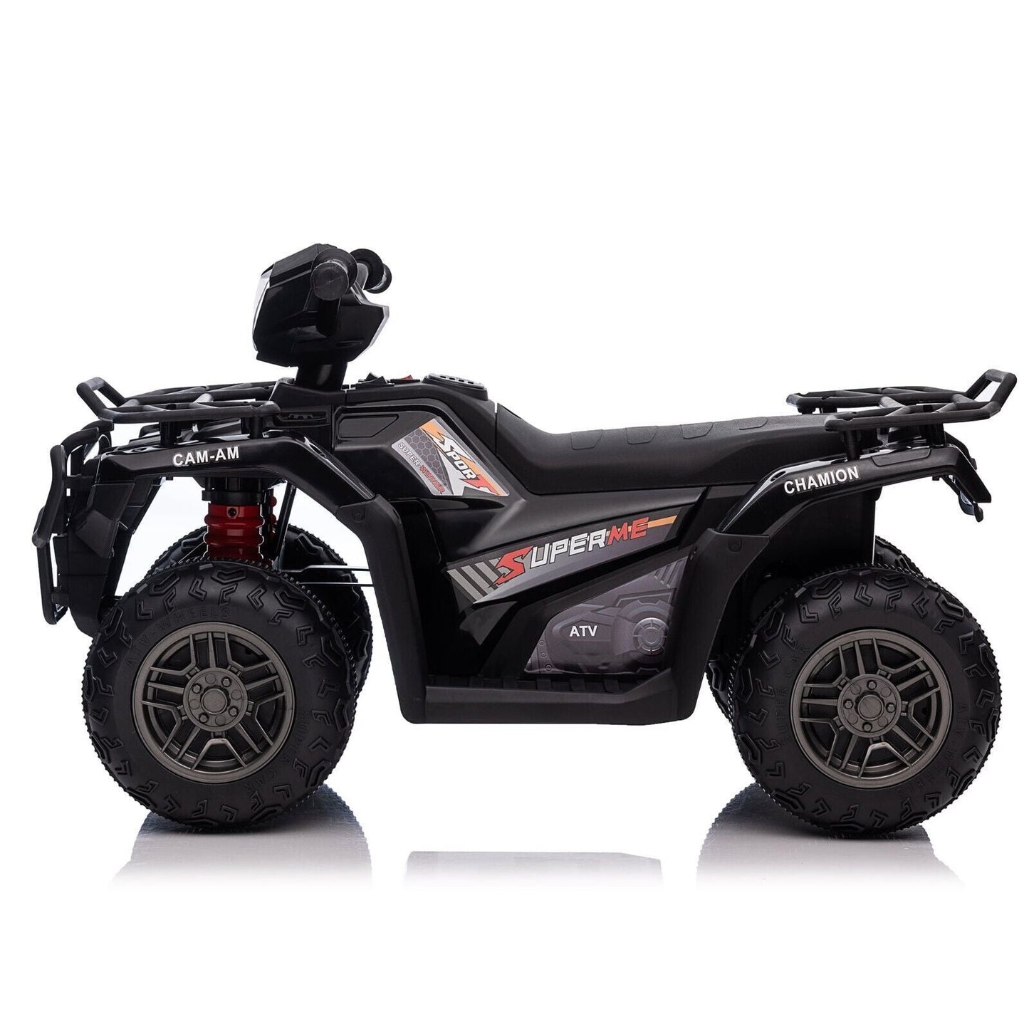 Electric Kids ATV Quad Car with MP3 Player and 4WD Drive in Black
