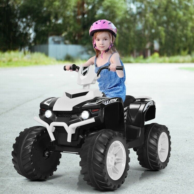 Electric Kids ATV Quad Ride On Car with LED Lights, Music, and USB - Suitable for Boys and Girls Alike