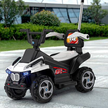 Electric Kids ATV with LED Lights and 4 Wheels - 6V Battery-Powered Toddler Car