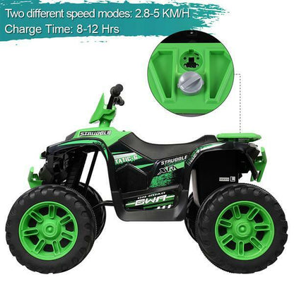 Electric Kids Ride-On ATV with Dual Drive and MP3 Player - 12V 7AH Battery - Summer Edition