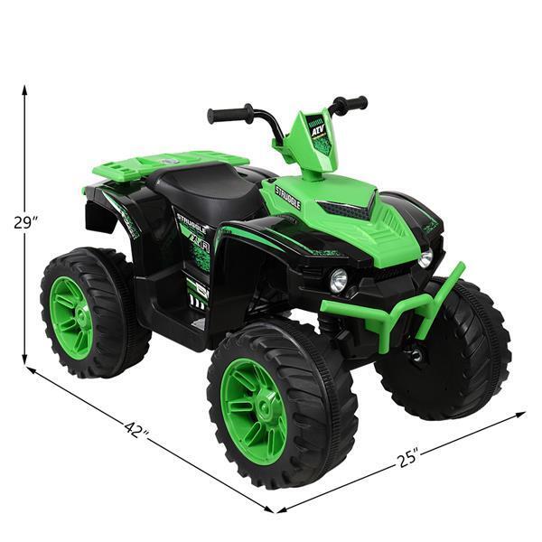Electric Kids Ride-On ATV with Dual Drive and MP3 Player - 12V 7AH Battery - Summer Edition