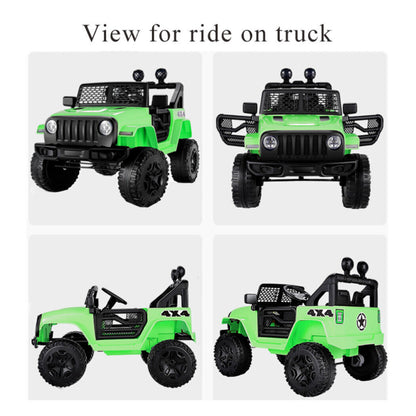 Premium 24V/12V Kids Electric Jeep with Remote Control, 3 Speeds, and LED Lights