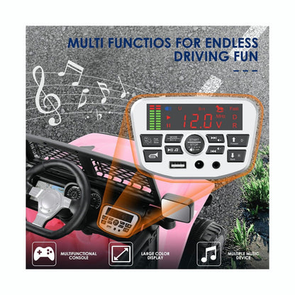 Electric Kids Ride-On SUV with 3-Speeds, MP3 Player, and Remote Control - 12V USA Edition
