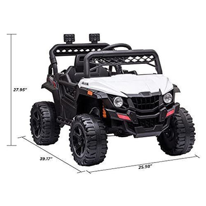 Electric Kids Ride-On Car Truck Toy with 3 Speeds, MP3 Player, LED Lights, and Remote Control - Perfect Xmas Gift!