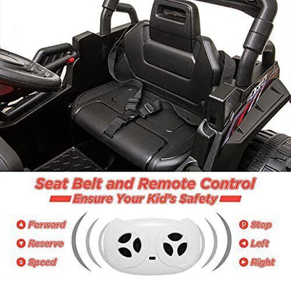 Electric Kids Ride-On Car Truck Toy with 3 Speeds, MP3 Player, LED Lights, and Remote Control - Perfect Xmas Gift!