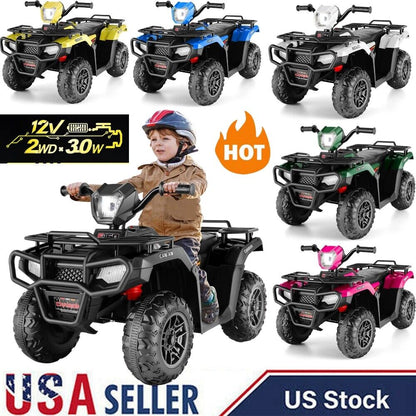 Electric 4-Wheeler Quad for Kids with 12V Battery and 2X30W Motor
