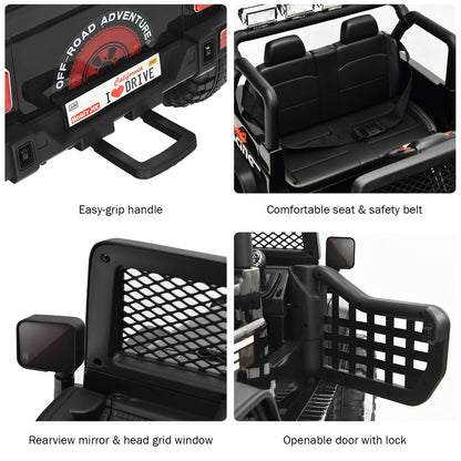 Electric Kids Ride On Car Truck with MP3 and Remote Control - Black