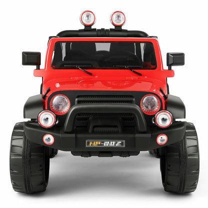 Electric Kids Ride-On Car Truck with MP3, LED Lights, Remote Control - 3 Speeds and Cover Included