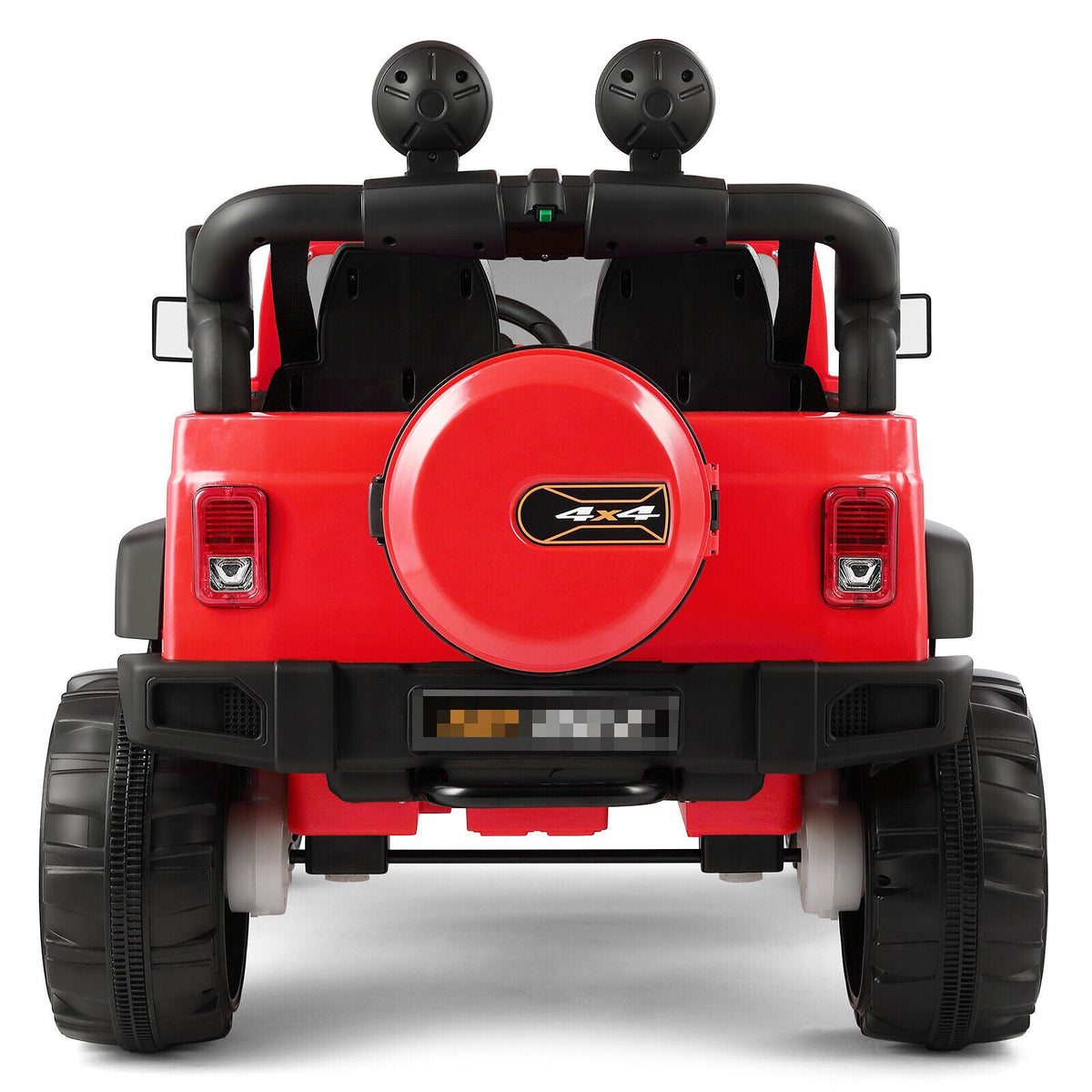 Electric Kids Ride-On Car Truck with MP3, LED Lights, Remote Control - 3 Speeds and Cover Included
