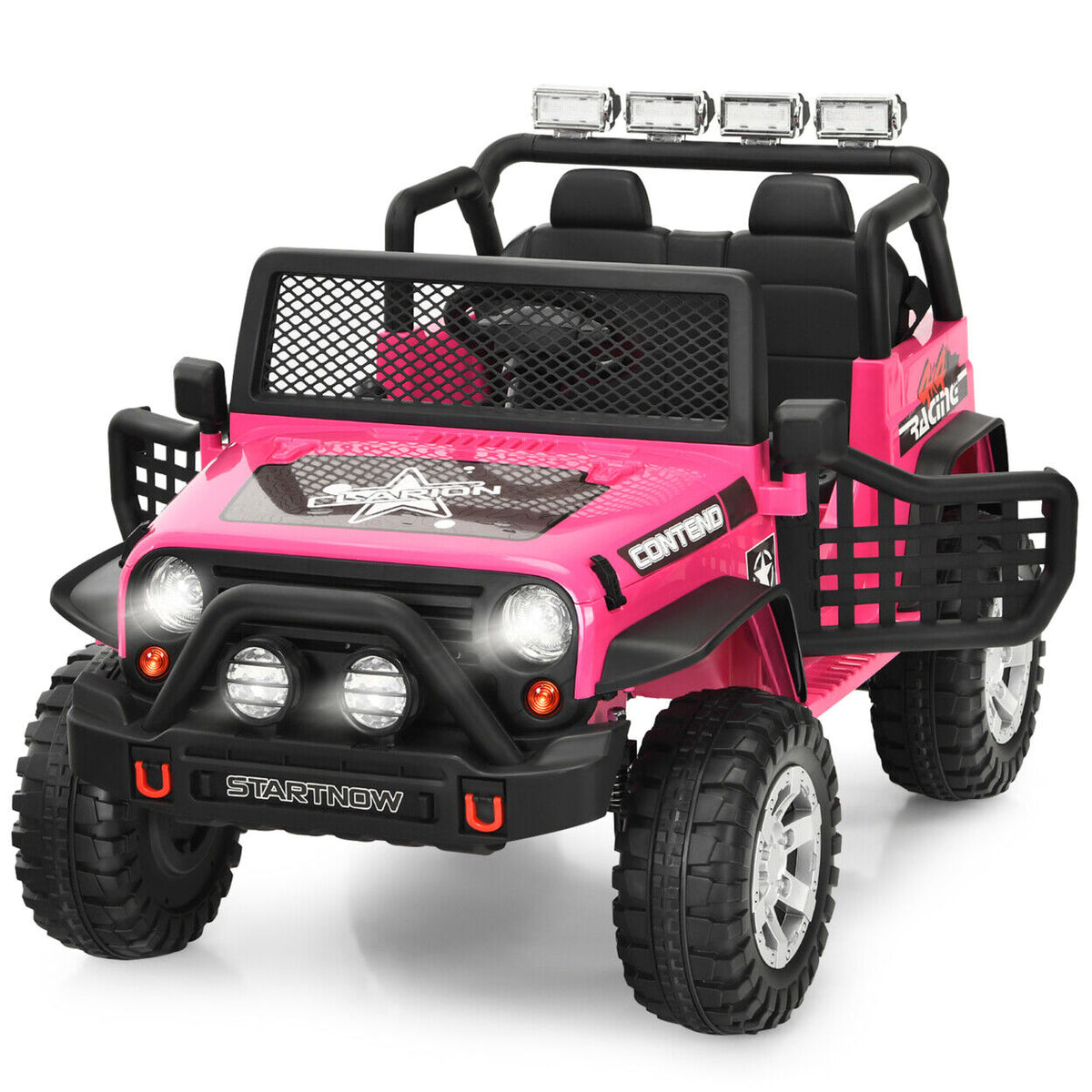 Electric Kids Ride On Car Truck with MP3 Player, Horn, and Remote Control - 12V