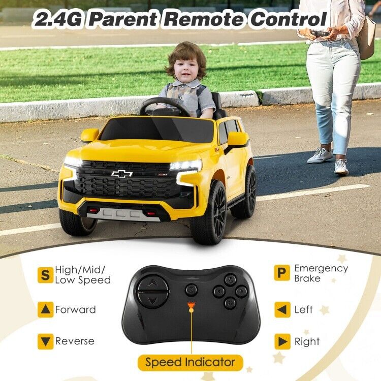 Electric Kids Ride-On Car with 3 Speeds, All-Terrain Wheels, and 2.4G Remote Control - 12V