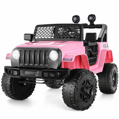 12V Jeep Music Fashion Electric Ride-On Car with Remote Control and 3-Speed Options