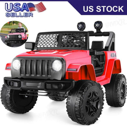 Electric Kids Ride On Car with MP3 Player - 2 Seater, 12V/7Ah Battery Powered