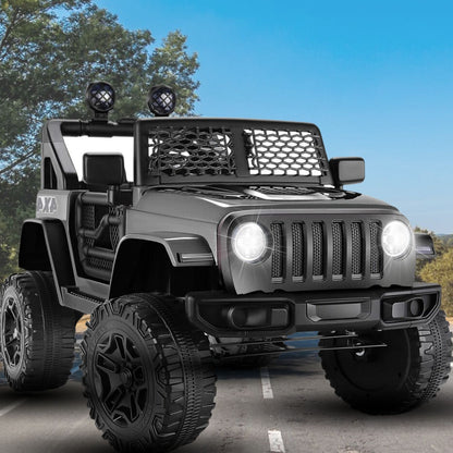 Electric Kids Ride On Car with Remote Control, 3 Speeds, Music, and LED Lights - Perfect for Fashionable Fun!