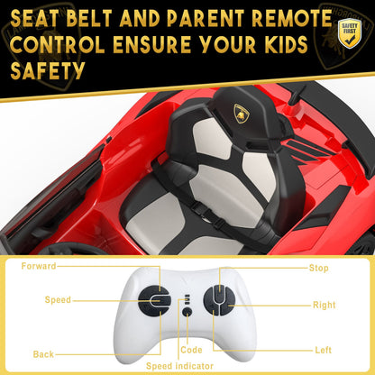 Electric Kids Ride On Car with Remote Control, 3 Speeds, Lights, and MP3 Player - Perfect Gift for Children