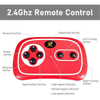 Licensed Bently Style 12V Electric Ride-On Car for Kids with Remote Control, LED Lights, and MP3 Player