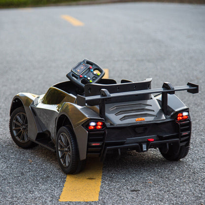 Electric Kids Ride-On Car with Remote Control, MP3 Player, and LED Lights - 3 Speed Options