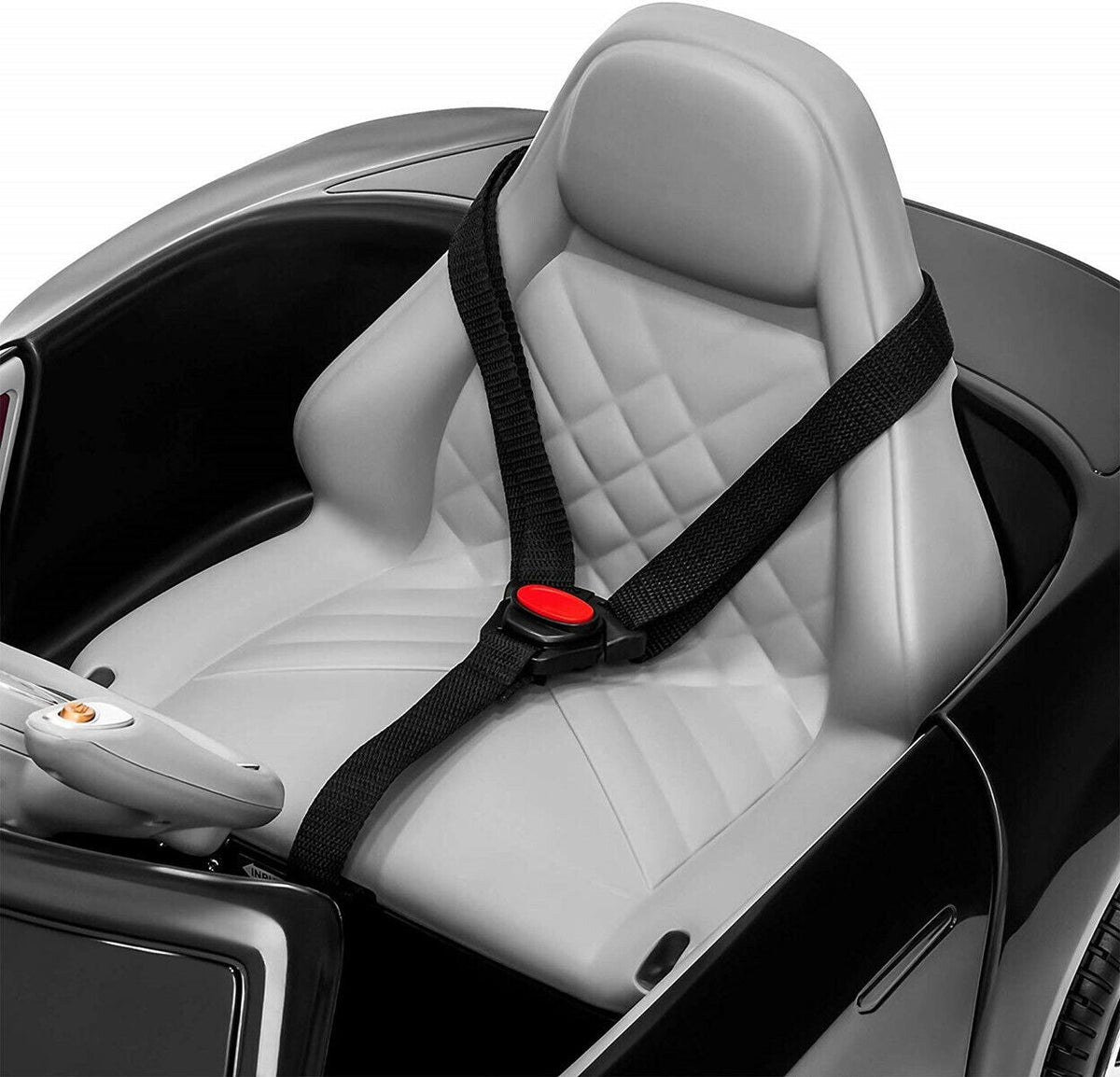 Electric Kids Ride-On Car with Scissor Doors and Safety Belts - Perfect Gift for Children (12V)