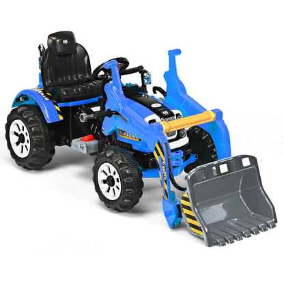 Electric Kids Ride-On Excavator Truck in Blue - Perfect for Toddlers!