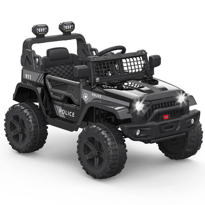 Electric Kids Ride-On Jeep SUV with 2 Speeds, Remote Control, LED Lights, and Music