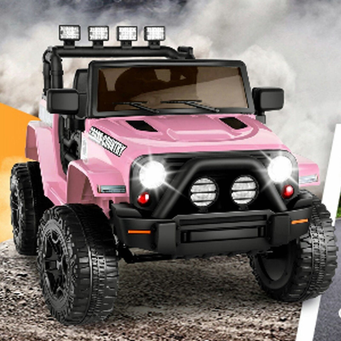 Electric Ride-On JEEP Toy Truck for Kids with Remote Control and 2 Seats - 12V, 4 Wheels