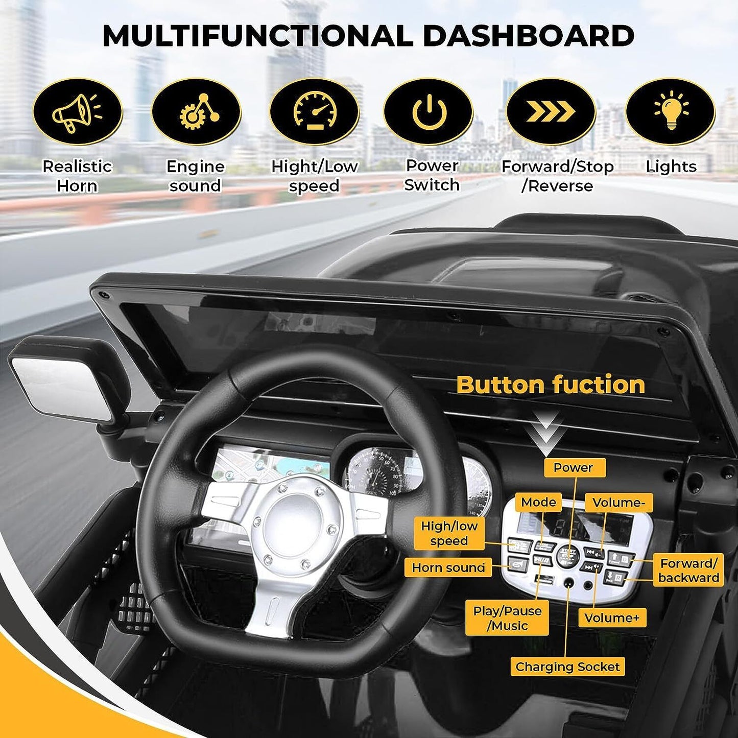 2-Seat Electric ATV Truck for Kids Ages 3-8: The Perfect Ride-On Car!