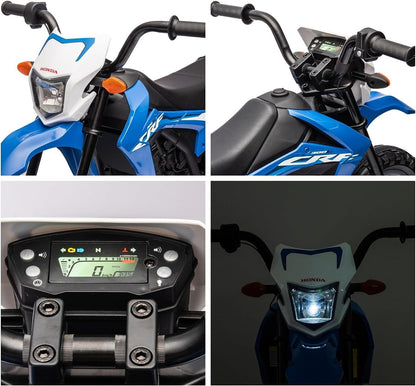 Electric Kids Ride-on Motorcycle with Training Wheel, Headlight, and Sound Effects