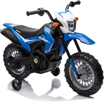 Electric Kids Ride-on Motorcycle with Training Wheel, Headlight, and Sound Effects