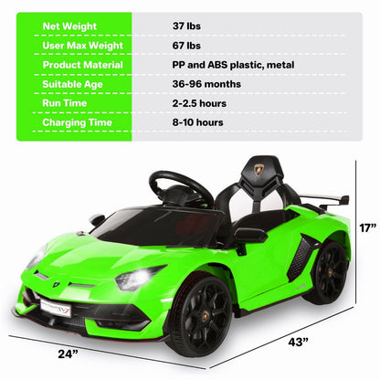 Electric 12V Battery-Powered Kids Ride-On Car with Remote Control and MP3 Player - Perfect Gift for Little Ones