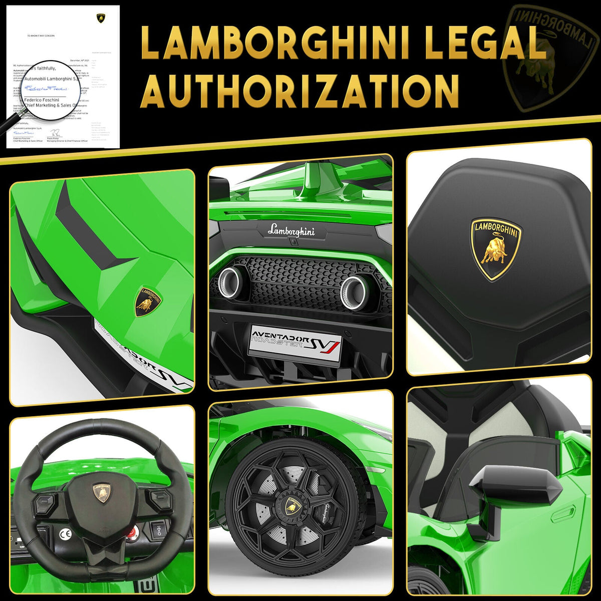 Electric Kids Ride On Sports Car with Remote Control, Music, and LED Lights - Perfect Gift for Kids!