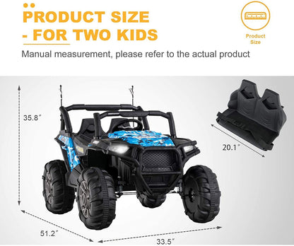 Electric Kids Ride-On SUV Truck with Music and Remote Control - 3 Speed Options