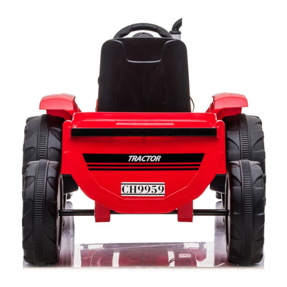 Electric Kids Ride-On Tractor with Trailer Toy - Perfect for Christmas Fun!