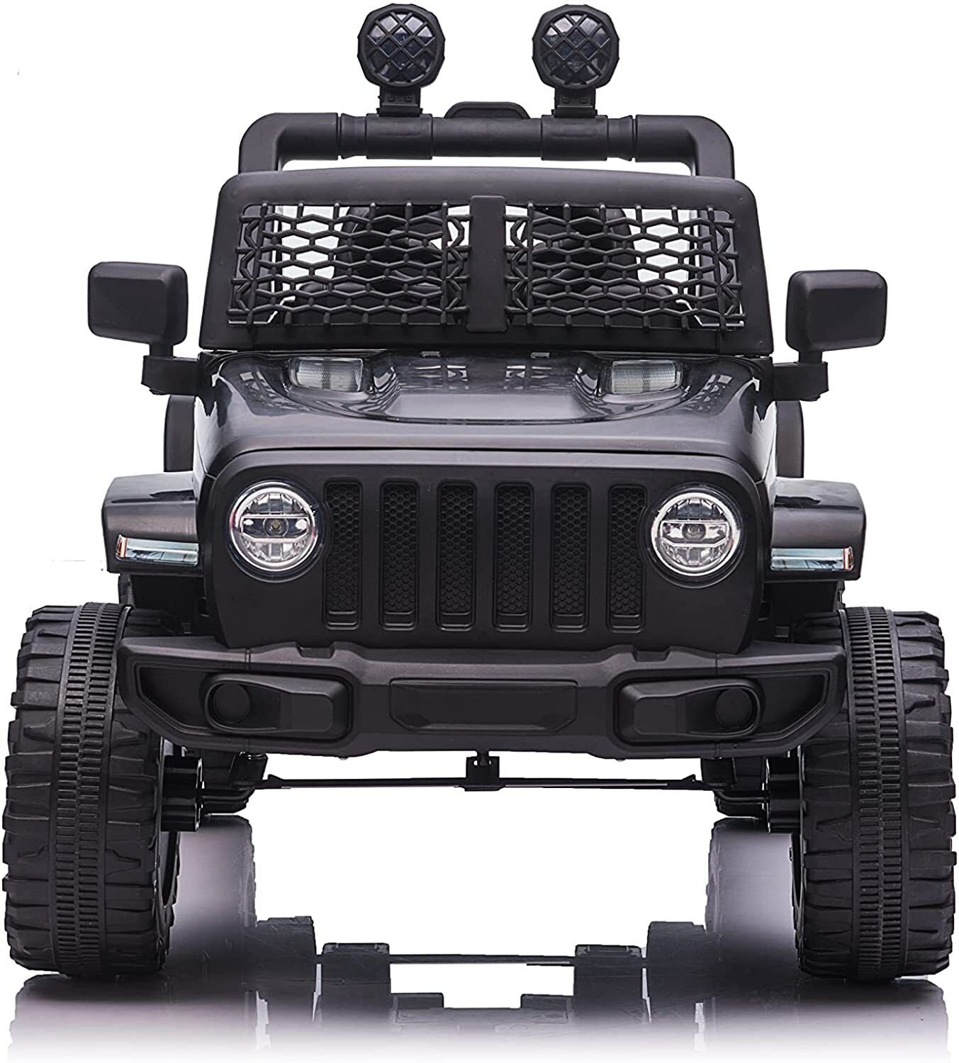 Electric Kids Ride-On Truck with Remote Control and LED Lights - 12V Battery Powered, 1-Seater